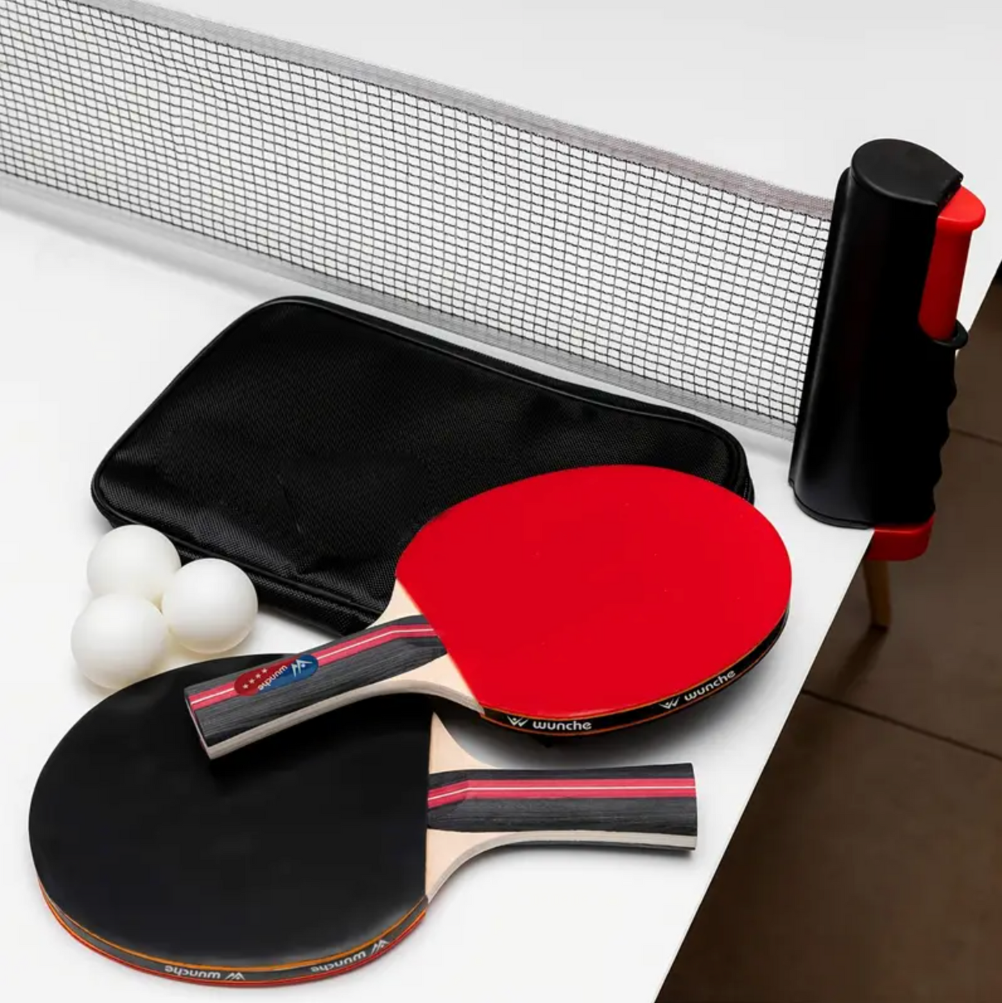 Portable table tennis set